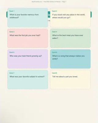 Activity Kit: Printable Brain Games and Conversation Starters for Seniors (3 Word Searches, 20 Trivia Questions, 15 Conversation Cards) thumbnail 3