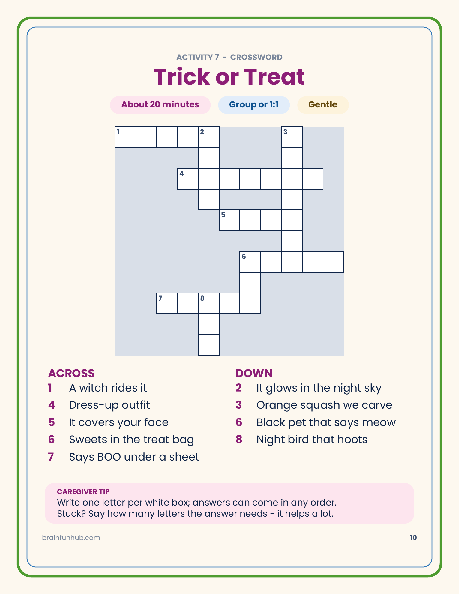 Halloween Activity Pack: 42 Large Print Activities thumbnail 4