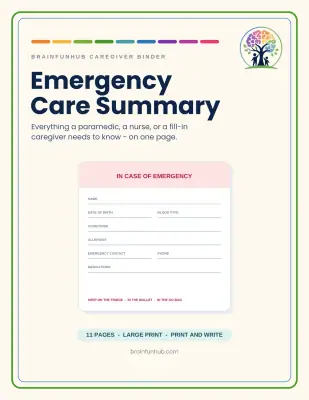 Caregiver Essentials Binder thumbnail 5