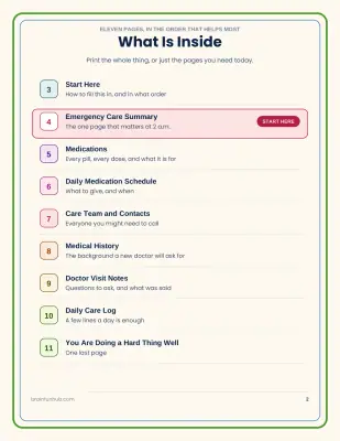 Caregiver Essentials Binder thumbnail 6