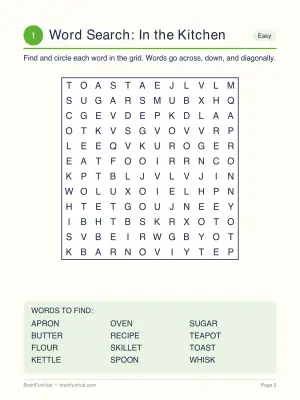 The Big Book of Brain Fun: 32 Large Print Puzzles and Activities thumbnail 3