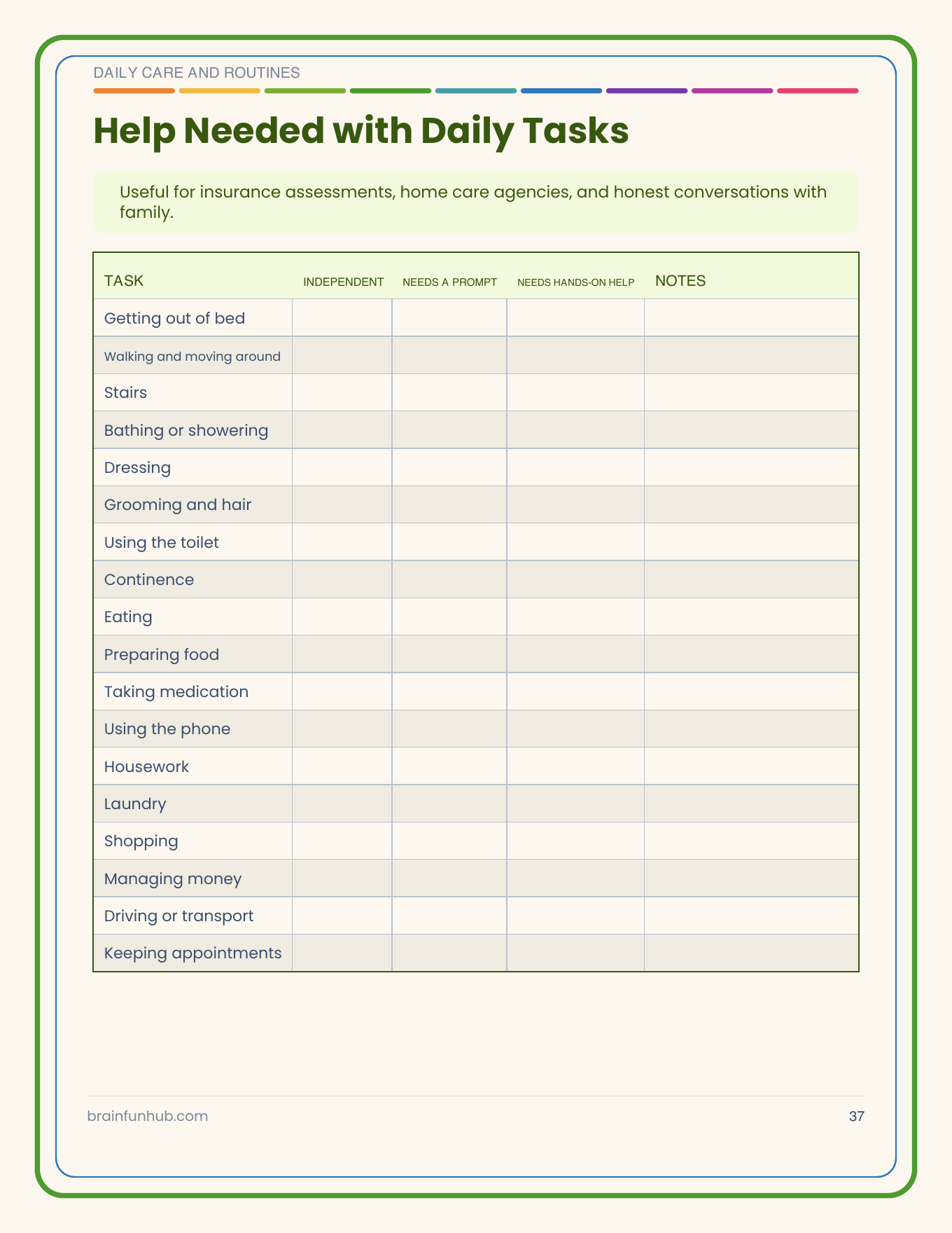 The Complete Aging Parent Care Binder: 66 Page Printable Organizer thumbnail 6