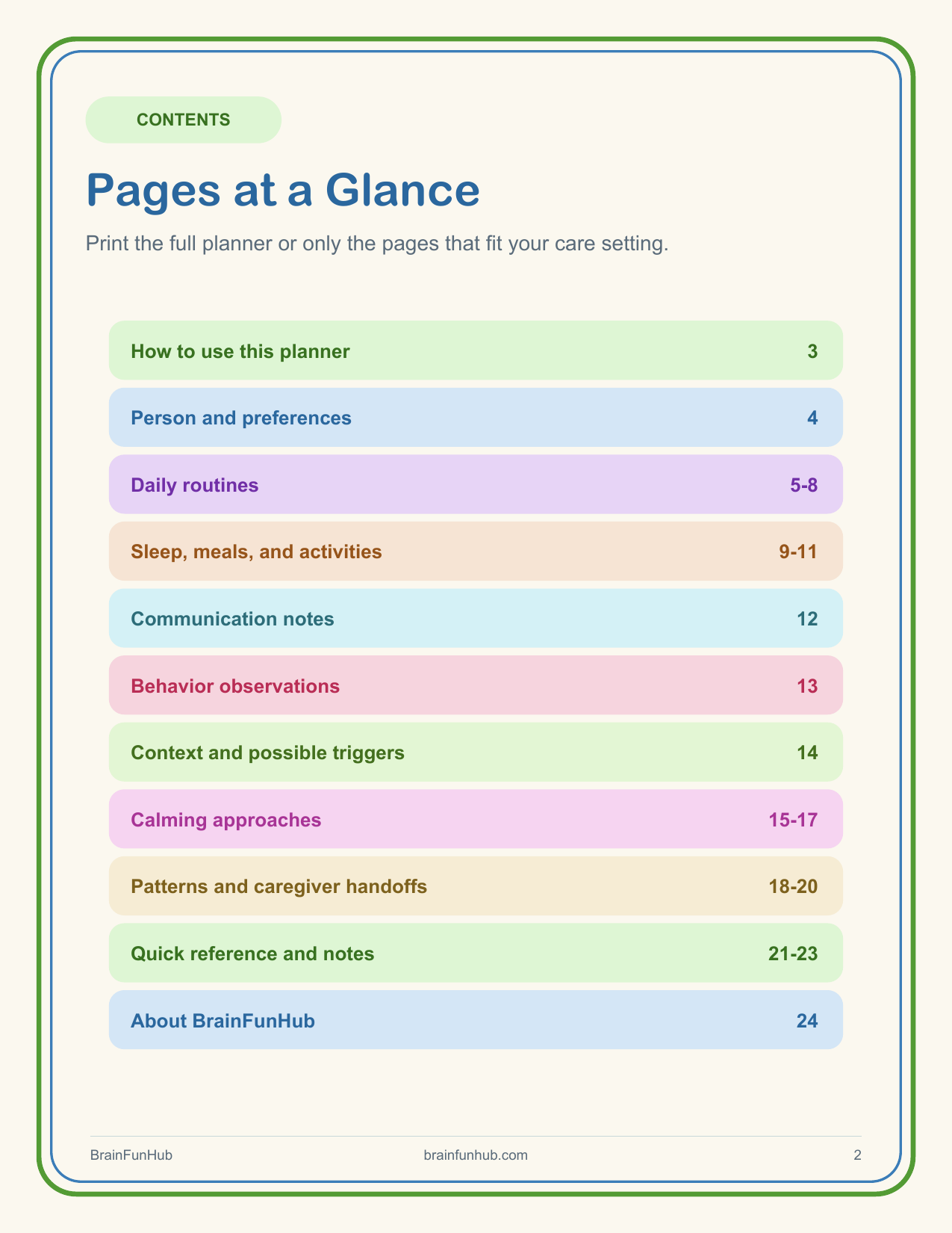 Dementia Care Routine Planner: 24 Page Caregiver Handoff Printable thumbnail 2