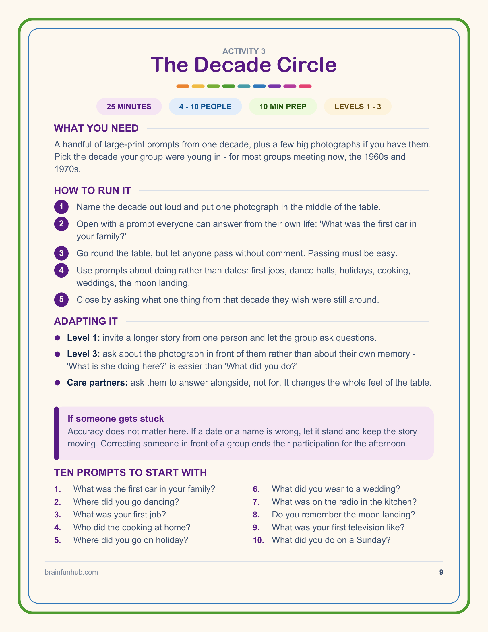 Dementia-Friendly Group Activities: Free Facilitator Guide thumbnail 5