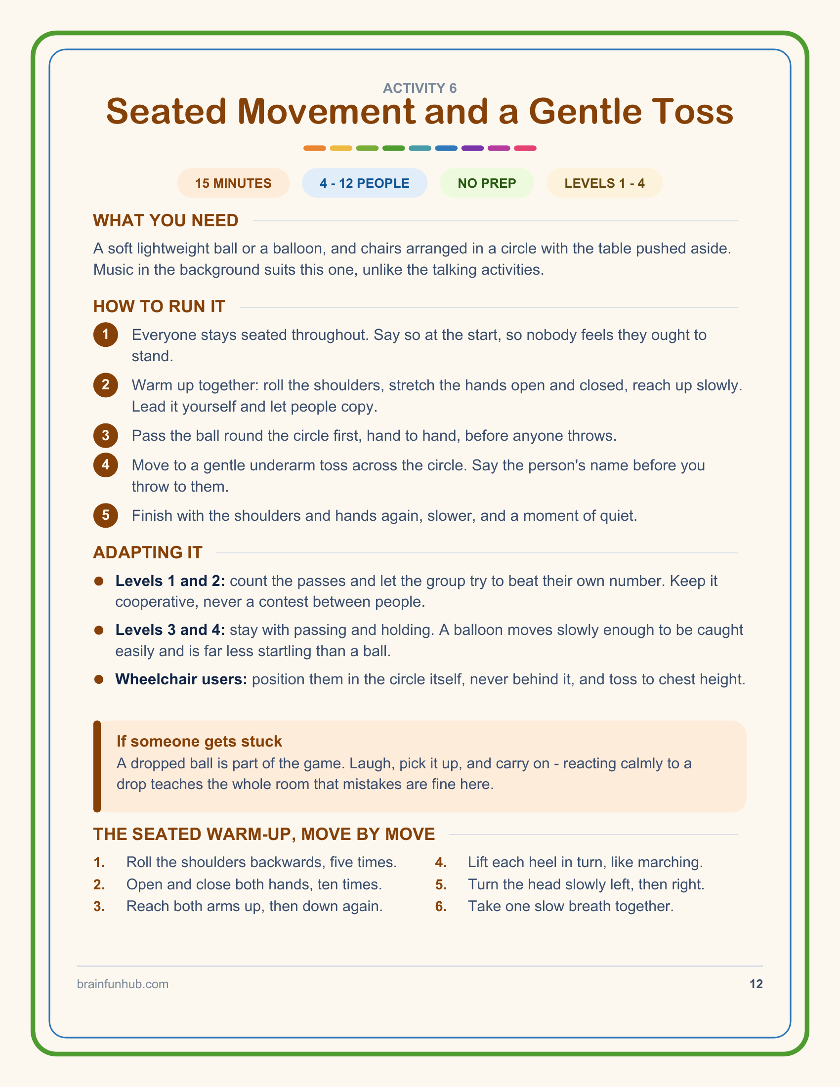 Dementia-Friendly Group Activities: Free Facilitator Guide thumbnail 8