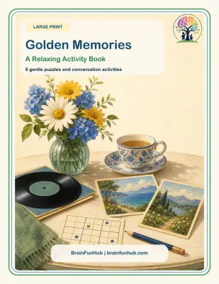 Golden Memories: A Relaxing Activity Book thumbnail 1