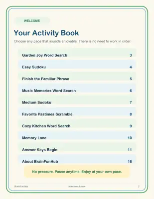 Golden Memories: A Relaxing Activity Book thumbnail 2