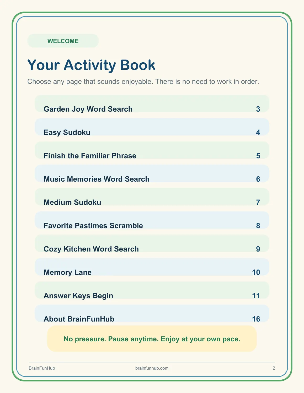 Golden Memories: A Relaxing Activity Book preview 2