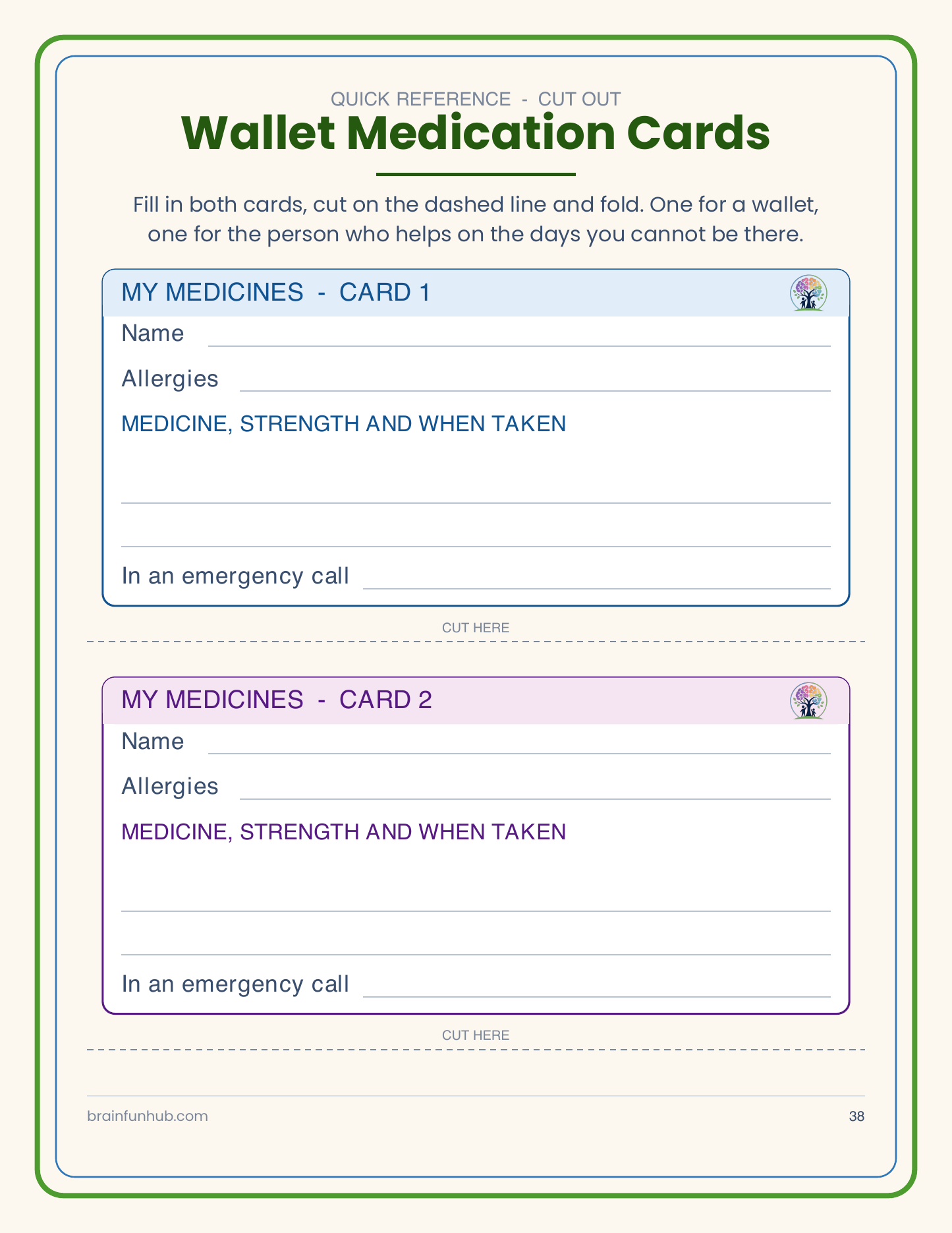 Medication & Doctor Visit Organizer: 40 Page Large Print PDF thumbnail 8
