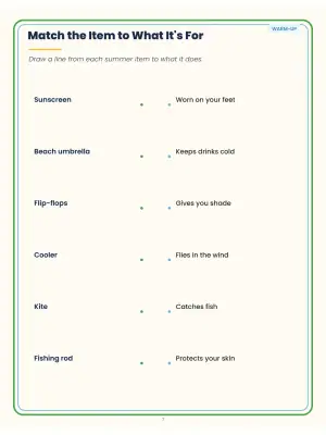Sunny Days of Summer: Large Print Summer Activities (30 Activities) thumbnail 5