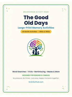 The Good Old Days: Large Print Memory Activities (30 Activities) thumbnail 1