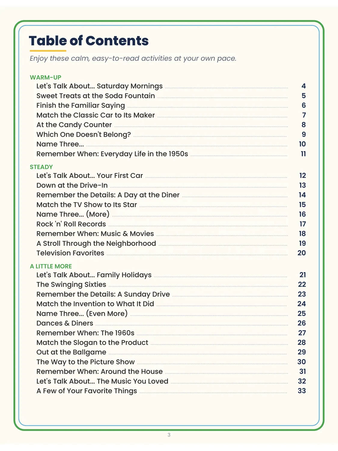 The Good Old Days: Large Print Memory Activities (30 Activities) preview 2