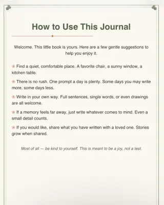 A Gentle Memory Journal: 14 Days of Warm Reflections thumbnail 2