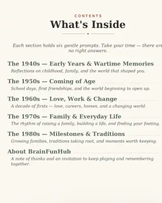 Life Story Journal for Seniors: A Keepsake Journal with 30 Warm Reflections Across Five Decades thumbnail 1