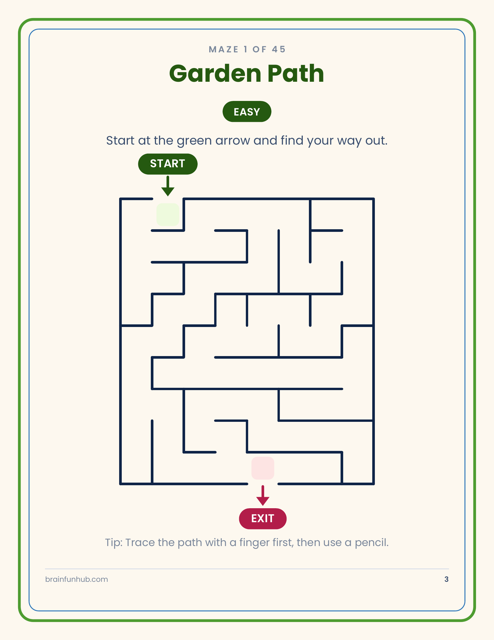 Amazing Mazes: 45 Large-Print Mazes with Answer Keys thumbnail 3
