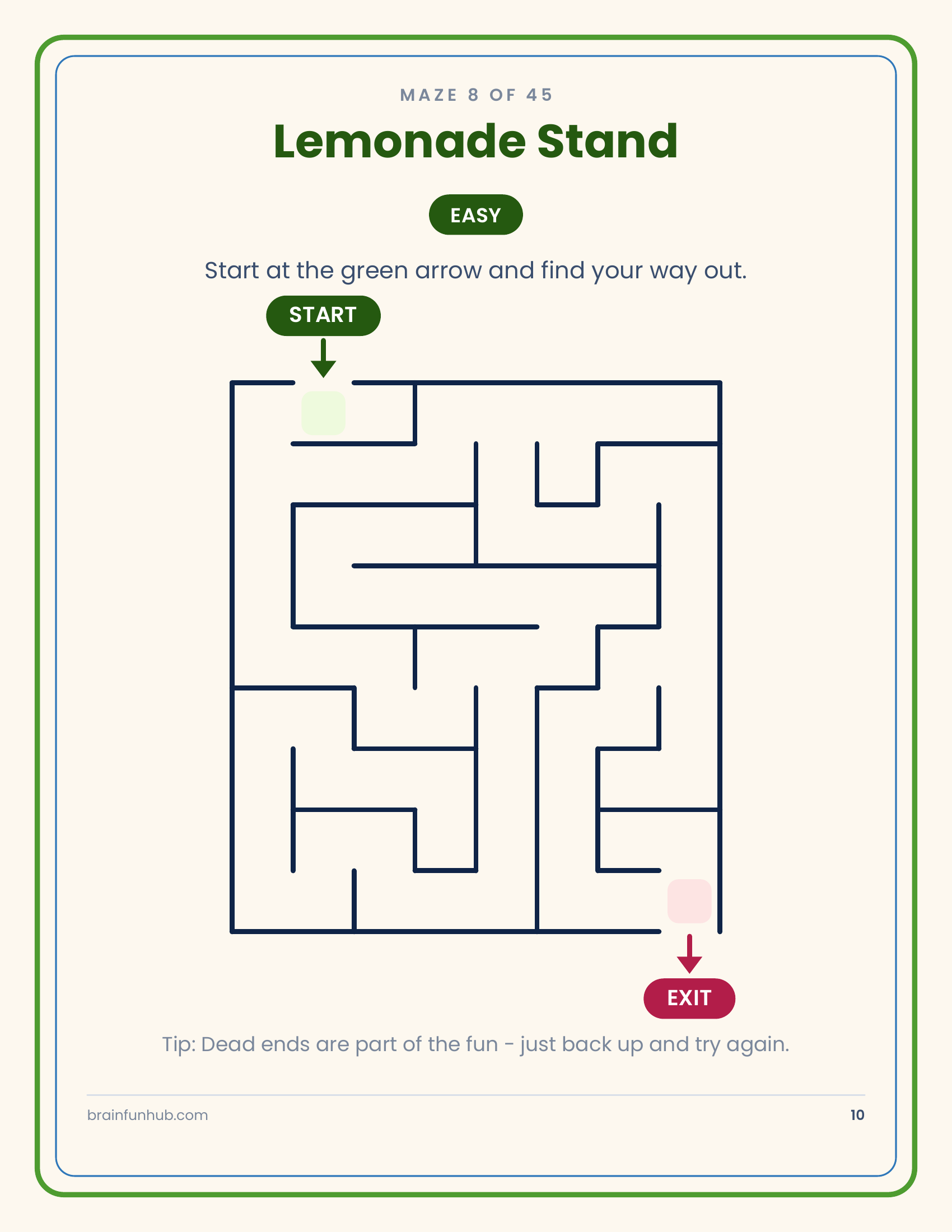Amazing Mazes: 45 Large-Print Mazes with Answer Keys thumbnail 4