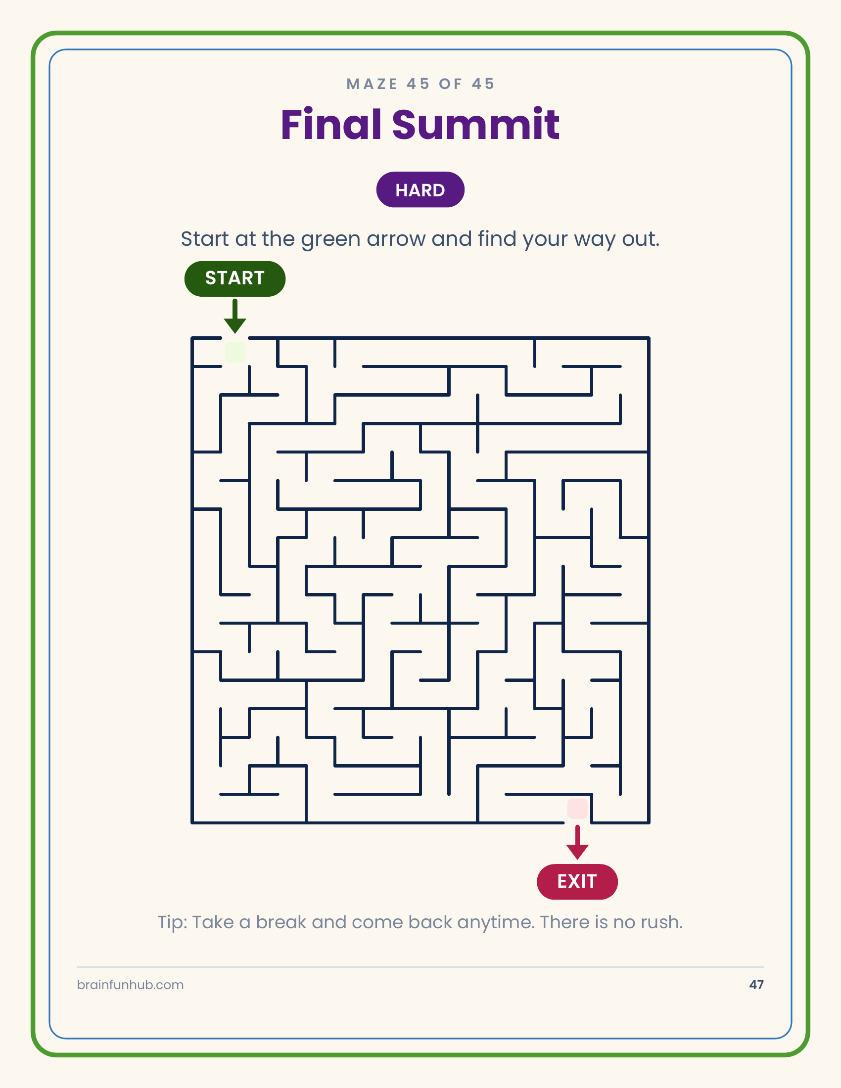 Amazing Mazes: 45 Large-Print Mazes with Answer Keys thumbnail 8