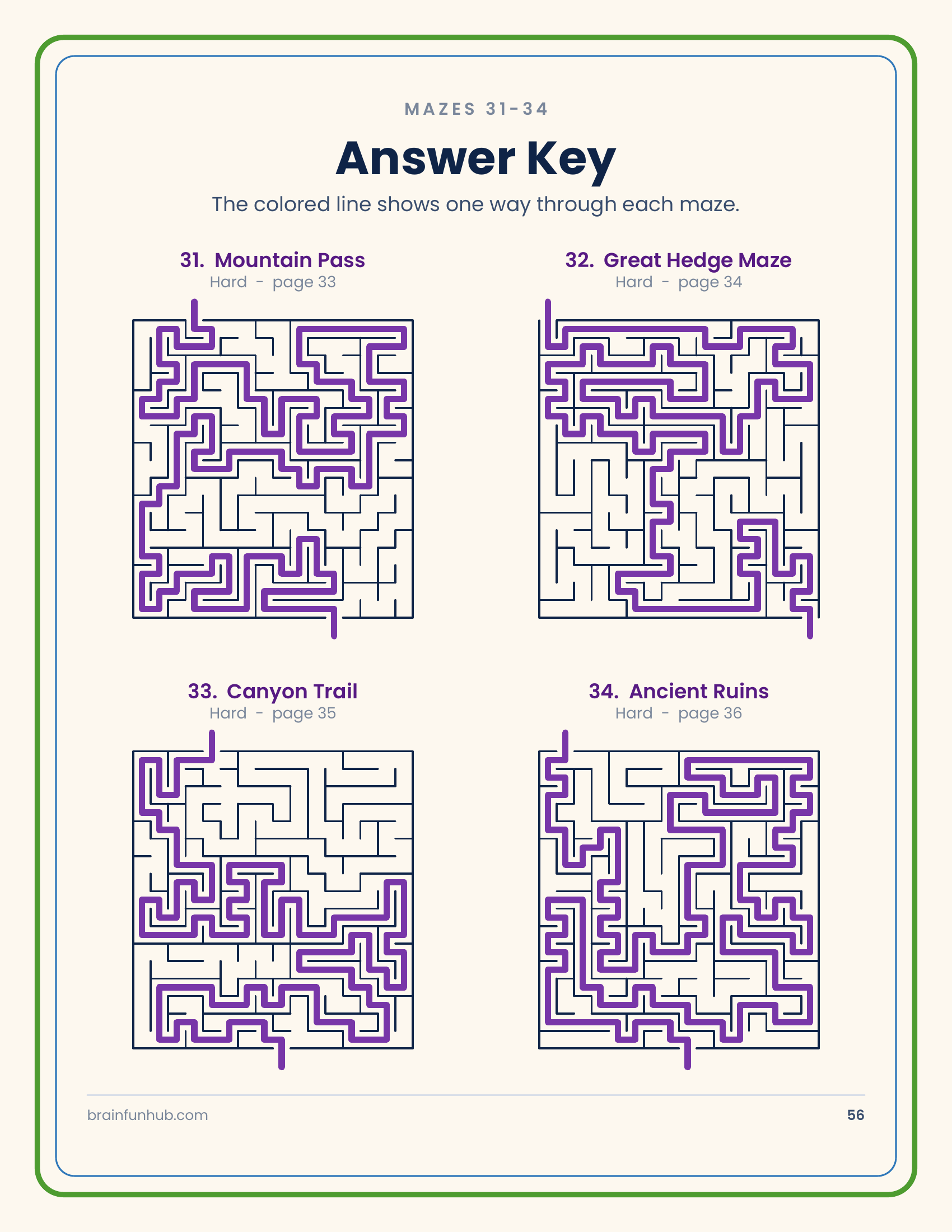 Amazing Mazes: 45 Large-Print Mazes with Answer Keys thumbnail 9