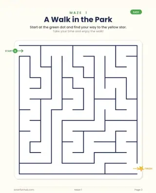 Big & Fun Mazes: Large Print Activity Book (25 Mazes with Answer Key) thumbnail 3