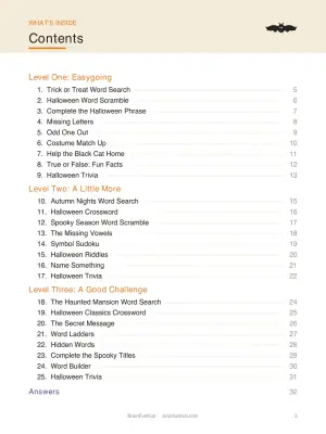 Happy Halloween Large Print Activity Book: 25 Puzzles and Activities for Seniors thumbnail 2