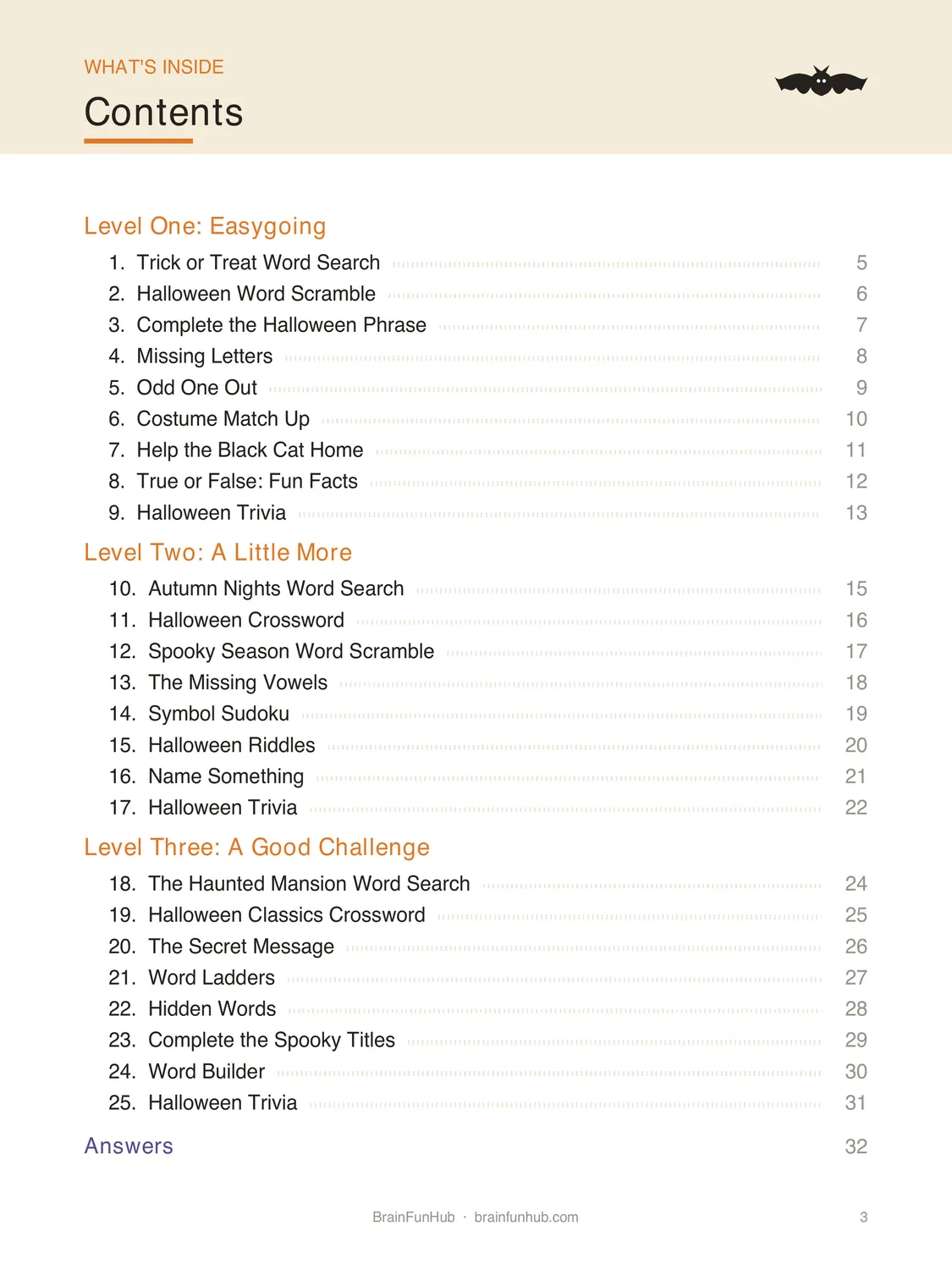 Happy Halloween Large Print Activity Book: 25 Puzzles and Activities for Seniors preview 2