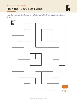 Happy Halloween Large Print Activity Book: 25 Puzzles and Activities for Seniors thumbnail 4