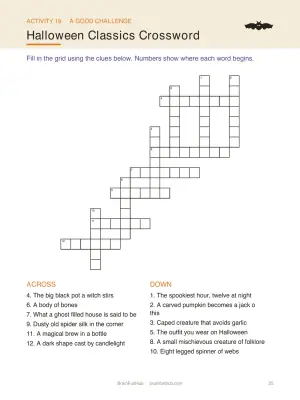 Happy Halloween Large Print Activity Book: 25 Puzzles and Activities for Seniors thumbnail 6