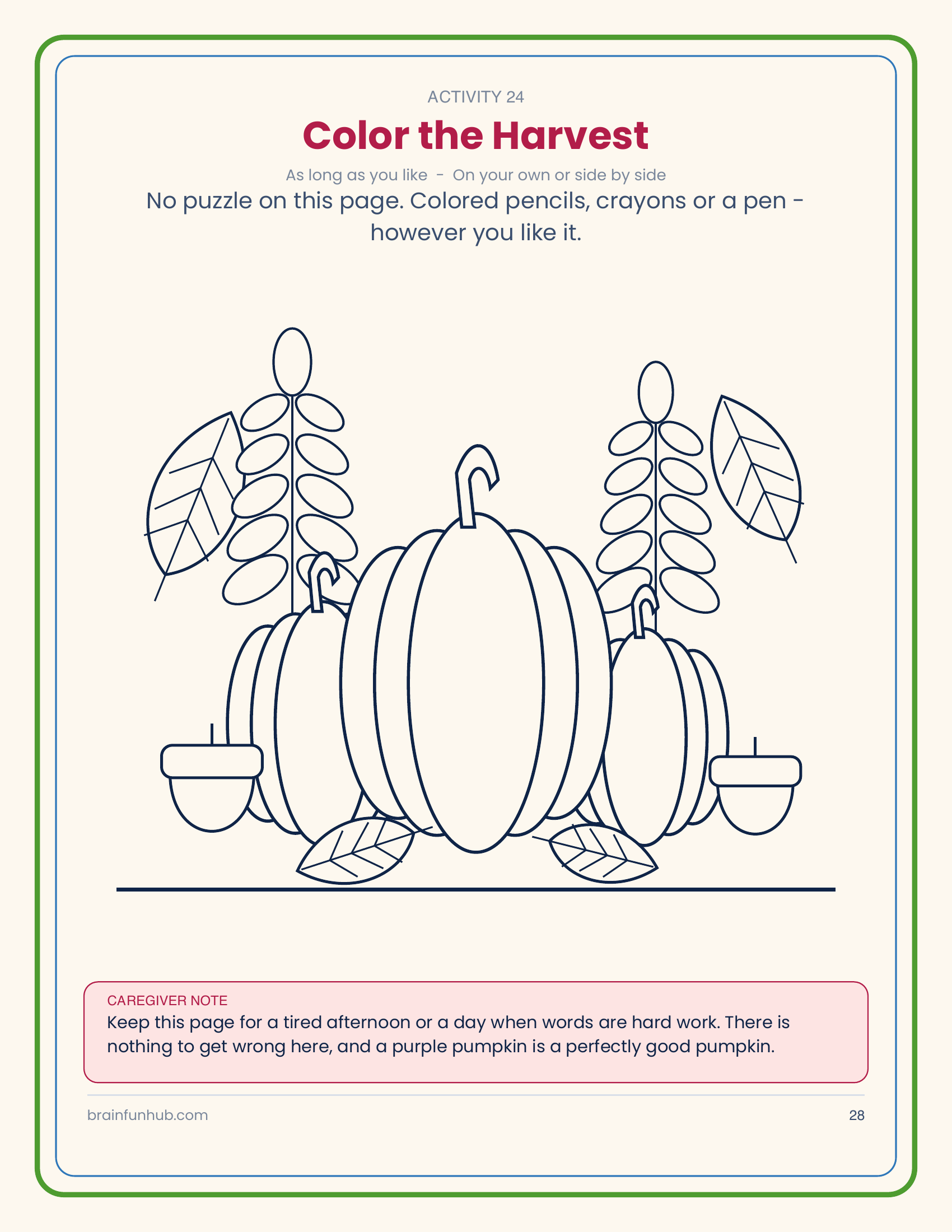 Thanksgiving Gathering: 24 Large Print Activities for Seniors and Caregivers thumbnail 8