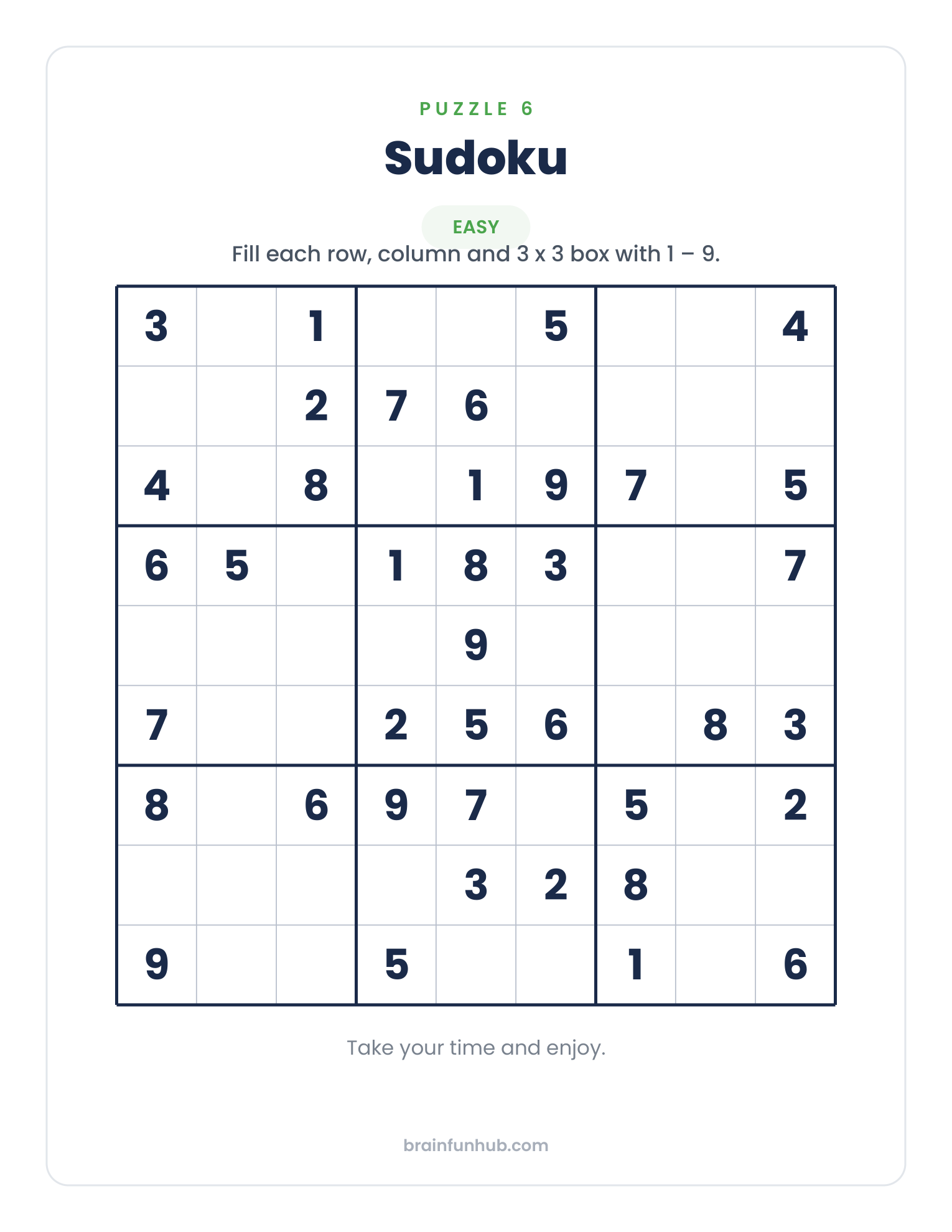 Large Print Sudoku: 30 Easy, Medium and Hard Puzzles thumbnail 4