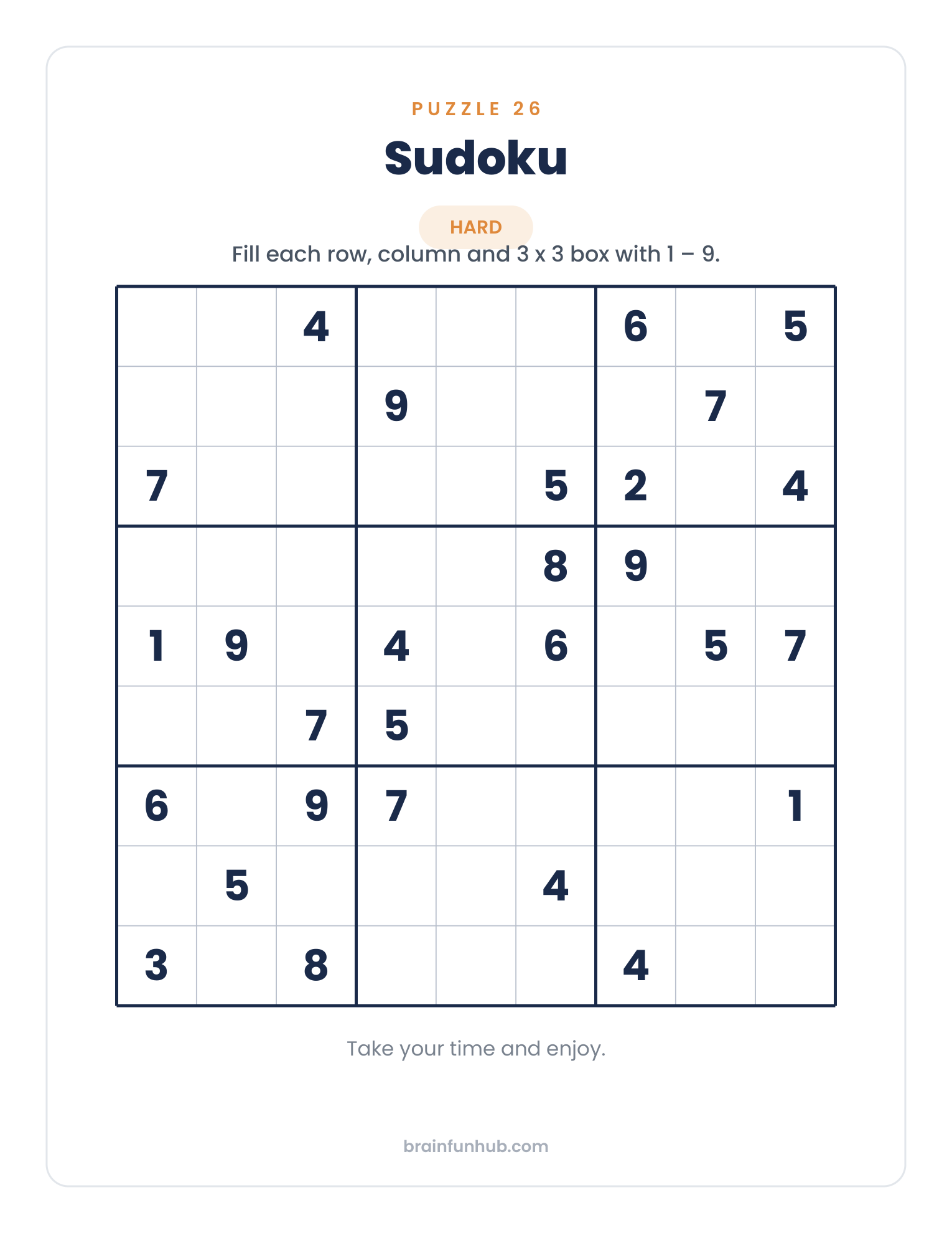 Large Print Sudoku: 30 Easy, Medium and Hard Puzzles thumbnail 8