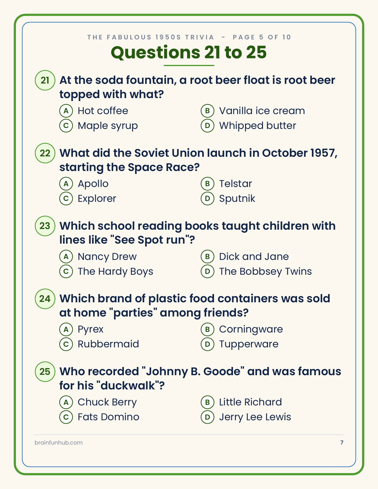 The Fabulous 1950s Trivia: 50 Nostalgia Trivia Questions thumbnail 5