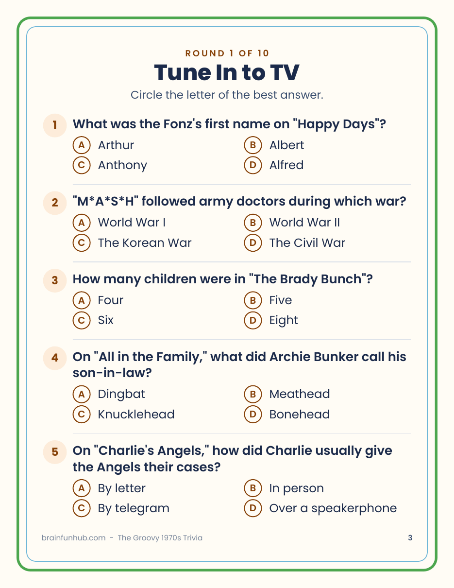 The Groovy 1970s Trivia: 50 Nostalgia Trivia Questions thumbnail 3