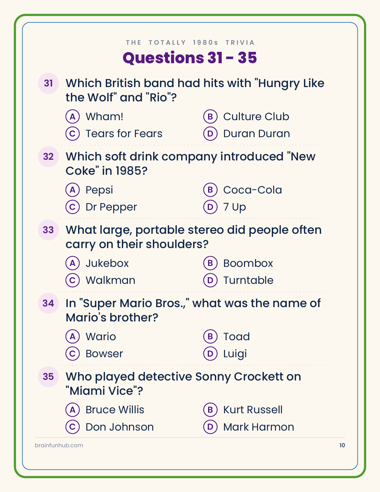 The Totally 1980s Trivia: 50 Nostalgia Questions thumbnail 6
