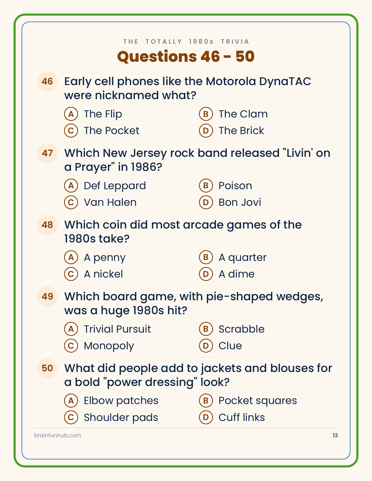 The Totally 1980s Trivia: 50 Nostalgia Questions thumbnail 8