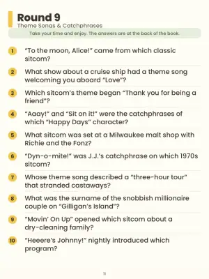 Classic TV and Movies Trivia: 100 Large Print Questions in 10 Fun Rounds thumbnail 4
