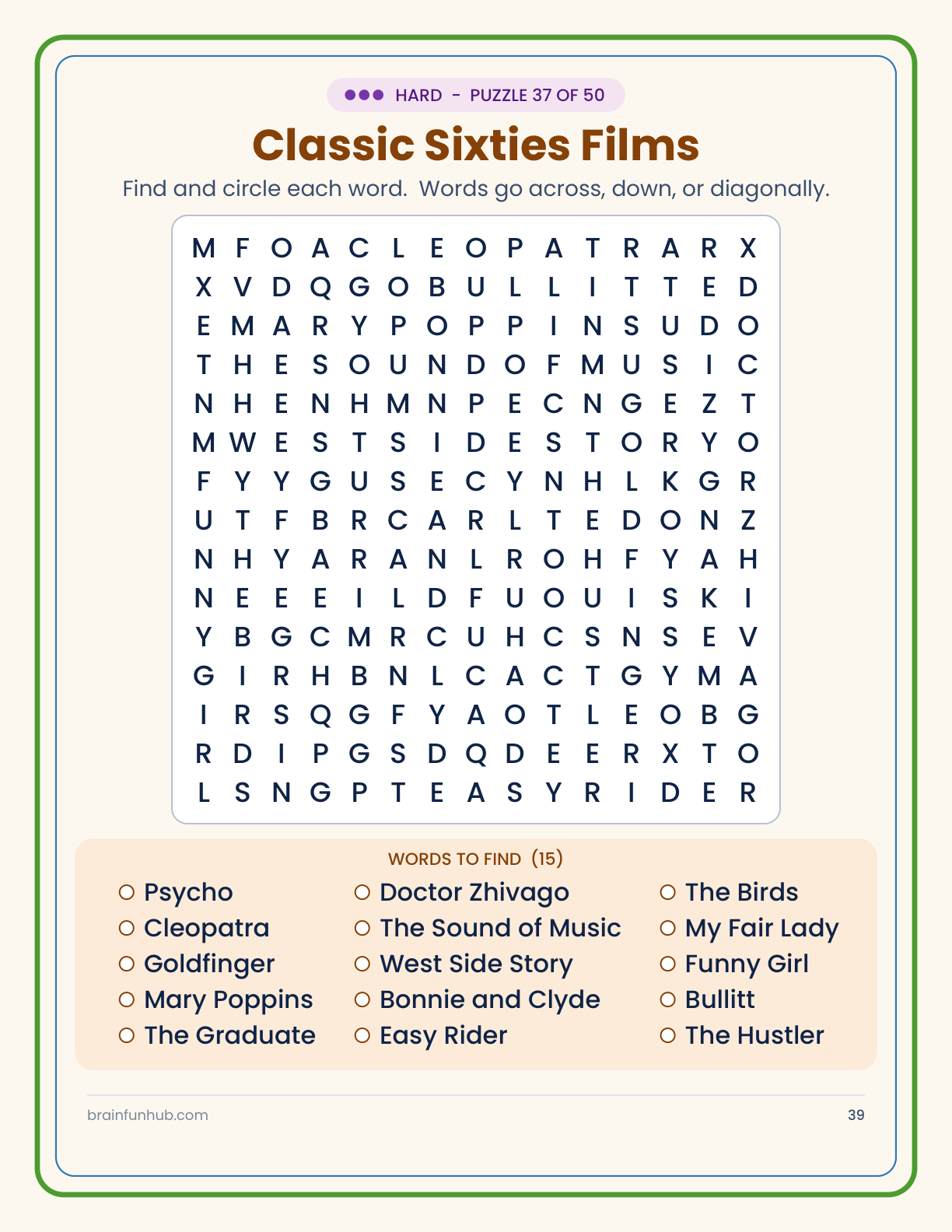 1960s Word Search thumbnail 8