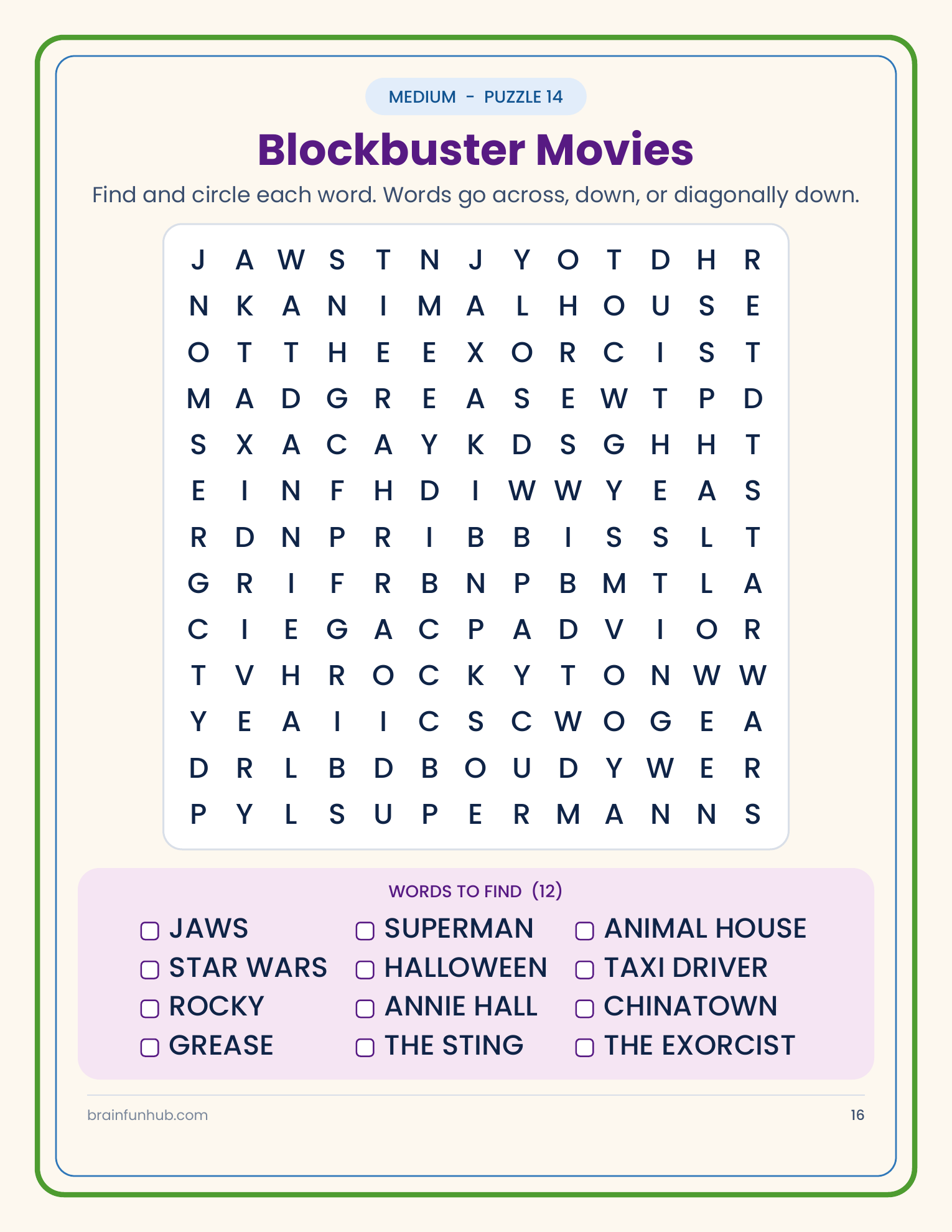 1970s Word Search: 50 Groovy Large Print Puzzles thumbnail 5