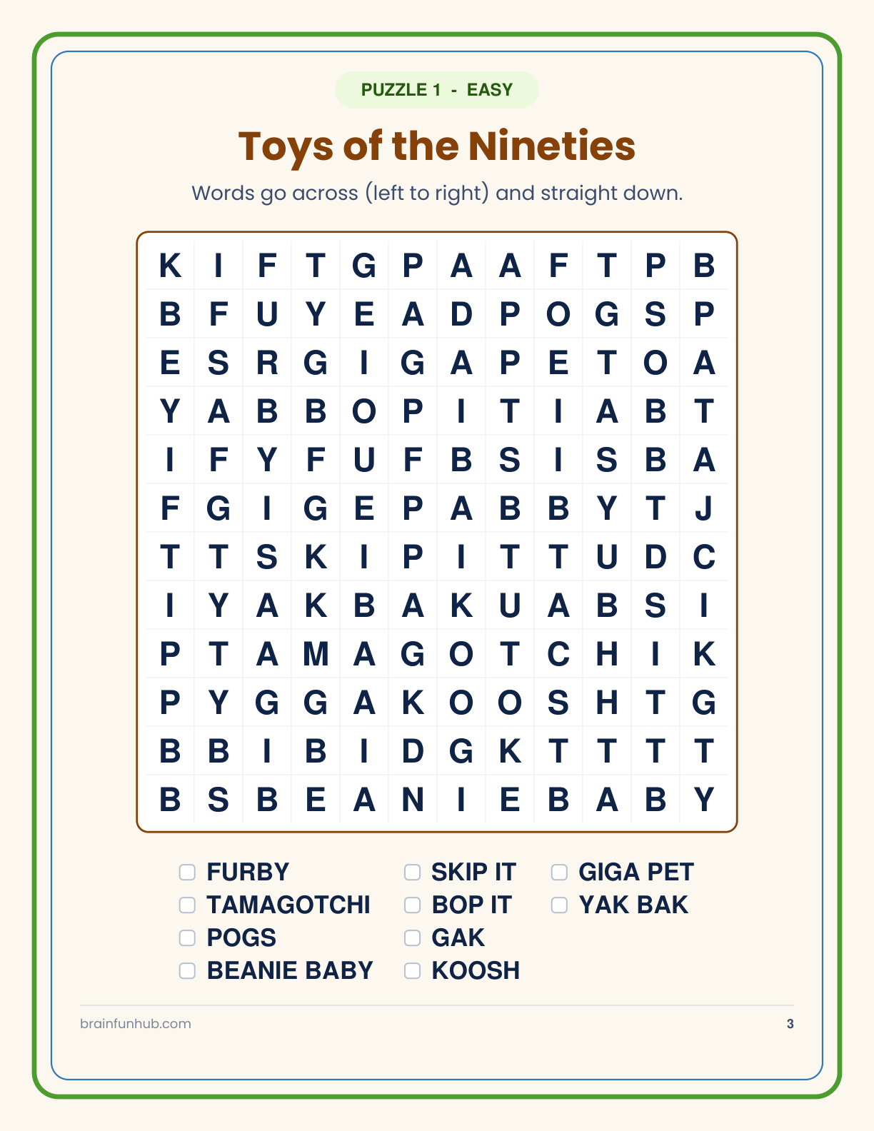 1990s Word Search thumbnail 3