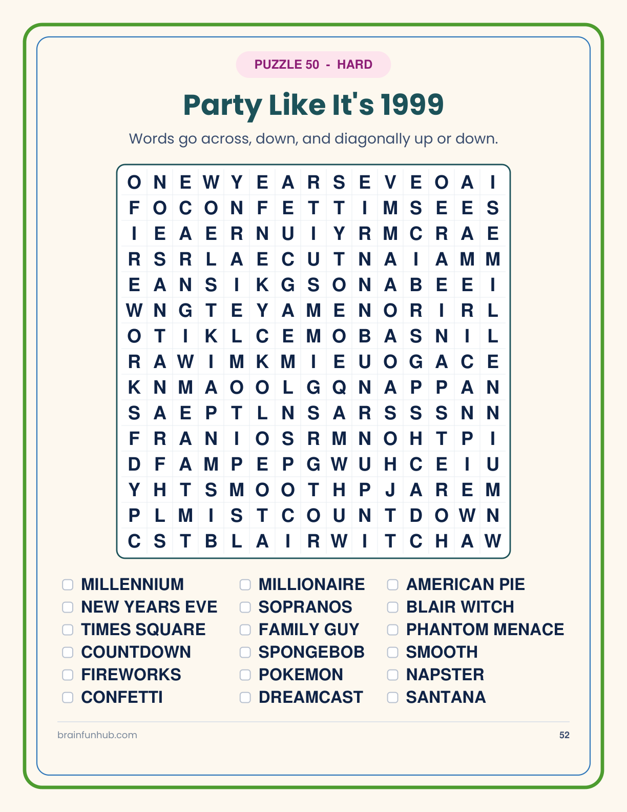 1990s Word Search thumbnail 8