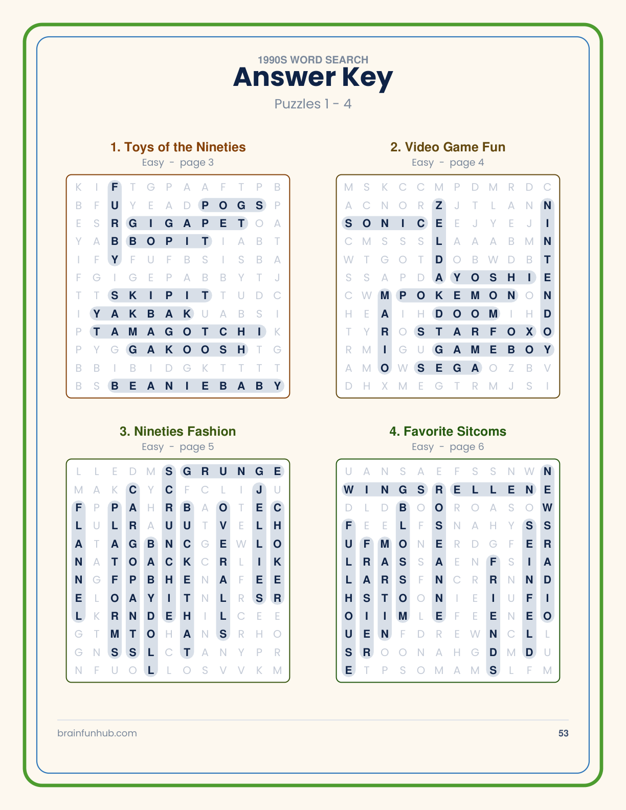 1990s Word Search thumbnail 9