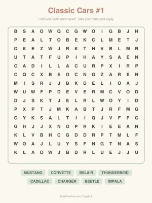 Free Nostalgia Moments Word Search Sampler (2 Large Print Puzzles, Answer Keys) thumbnail 3
