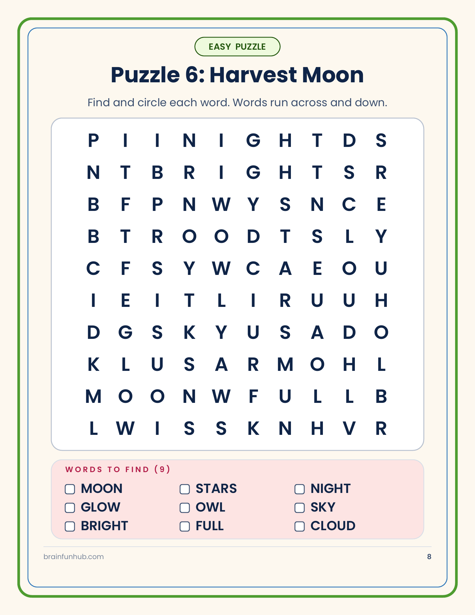Large Print Halloween Word Search: 30 Easy, Medium and Hard Puzzles thumbnail 4