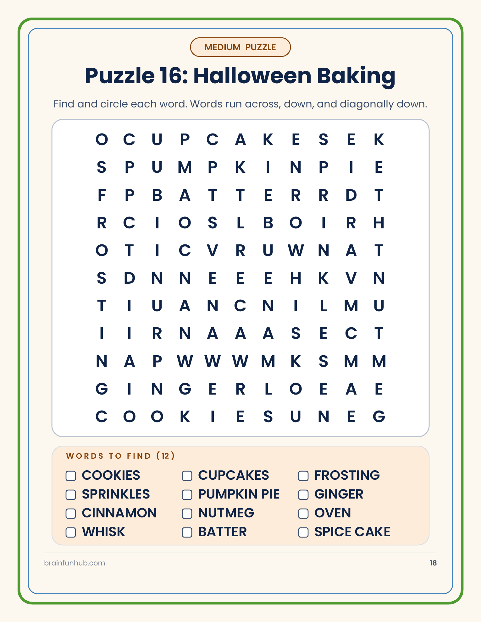 Large Print Halloween Word Search: 30 Easy, Medium and Hard Puzzles thumbnail 6