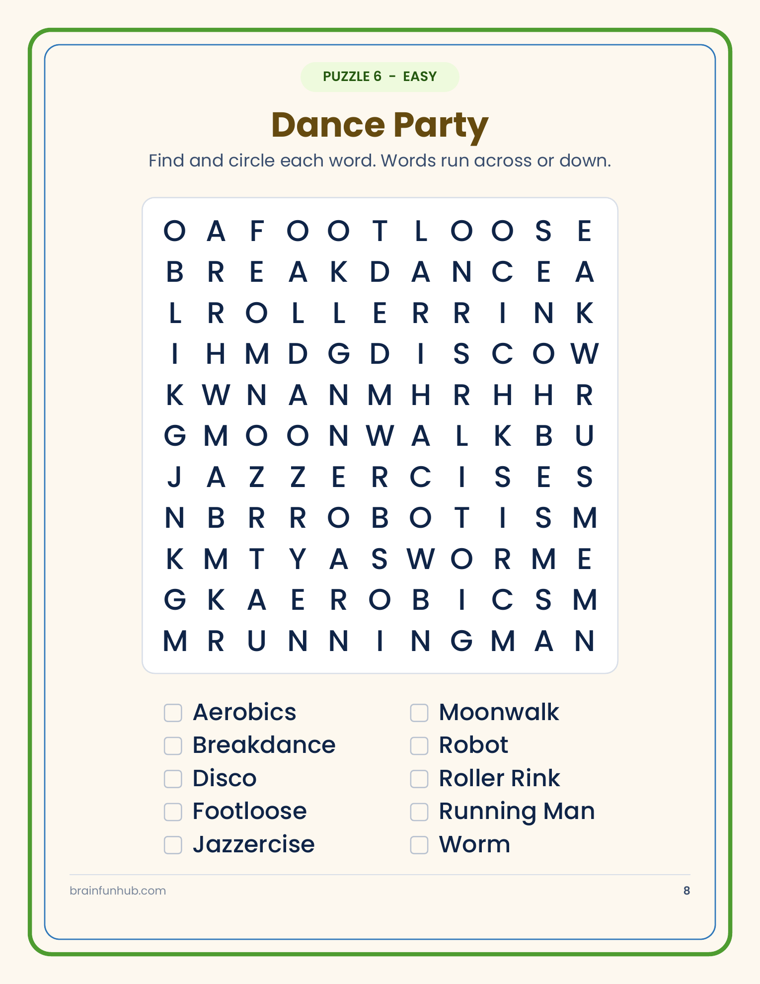Large Print Word Search: The Totally 1980s Edition (50 Puzzles) thumbnail 4
