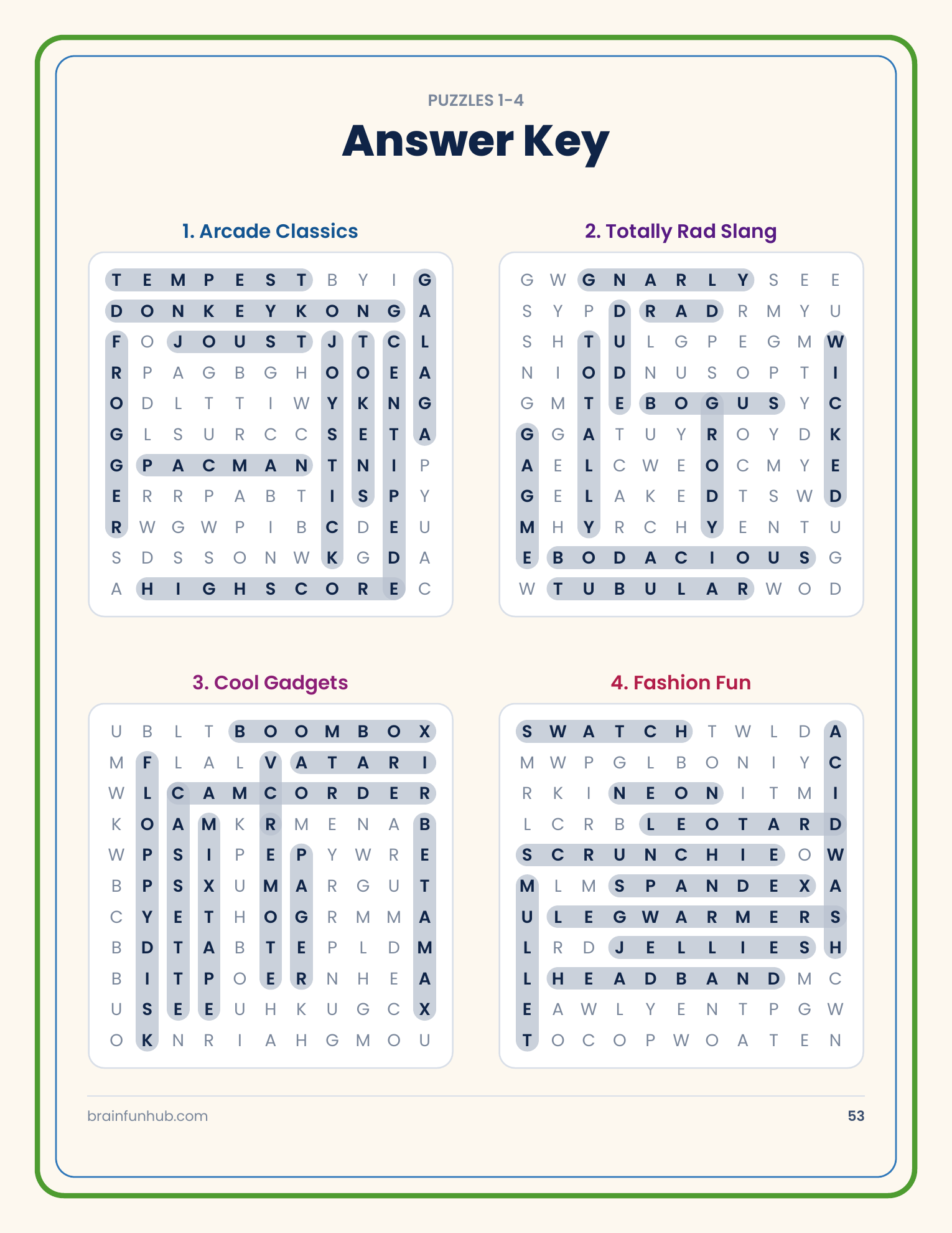 Large Print Word Search: The Totally 1980s Edition (50 Puzzles) thumbnail 9