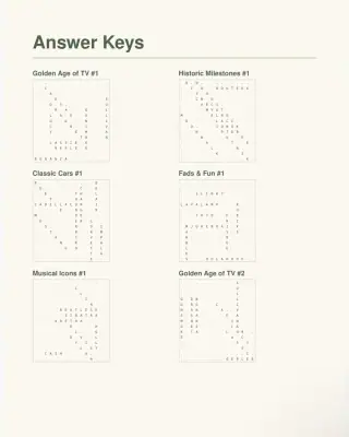 Nostalgia Moments Large Print Word Search Collection (20 Puzzles) thumbnail 4